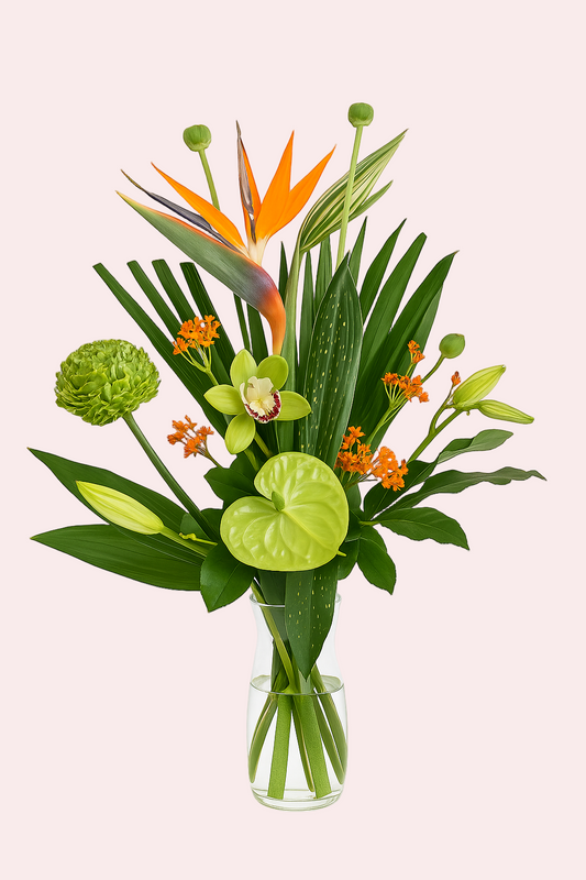 Eksotisk elegancebuket – Tropisk inspiration
