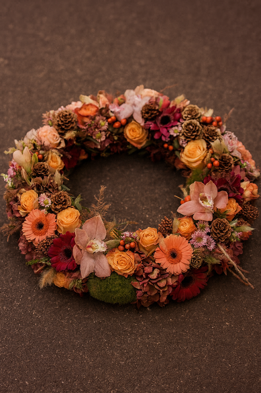 Autumn Serenity Wreath – Warm Tones & Natural Elements