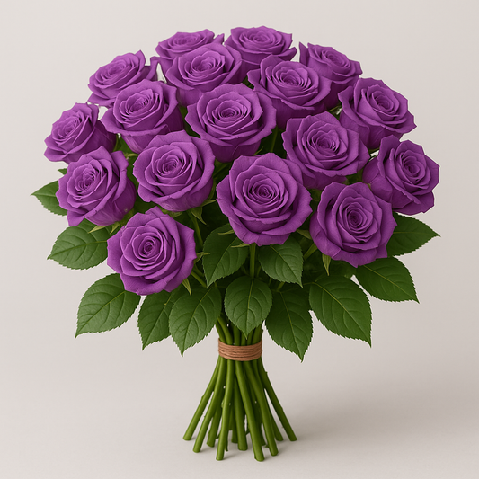 Premium Purple Rose Bouquet – Elegant & Timeless