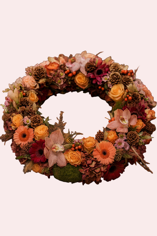 Autumn Serenity Wreath – Warm Tones & Natural Elements