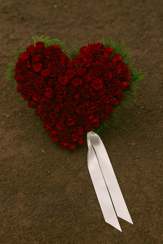 Deep Red Rose Heart – Eternal Love Tribute