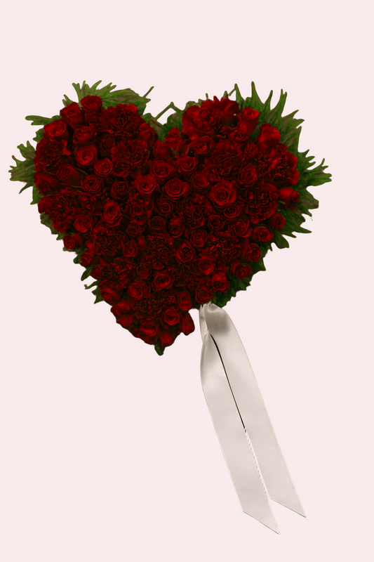 Deep Red Rose Heart – Eternal Love Tribute
