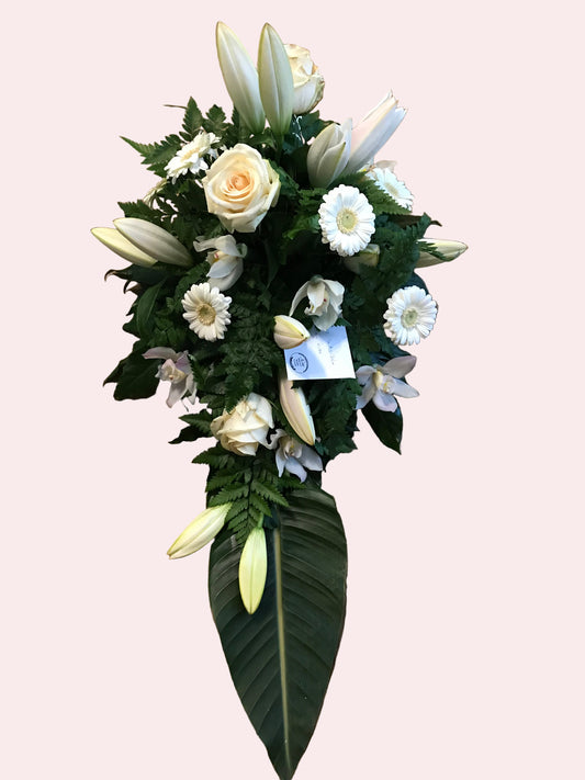 Altar Decoration – Ivory Lilies & Roses