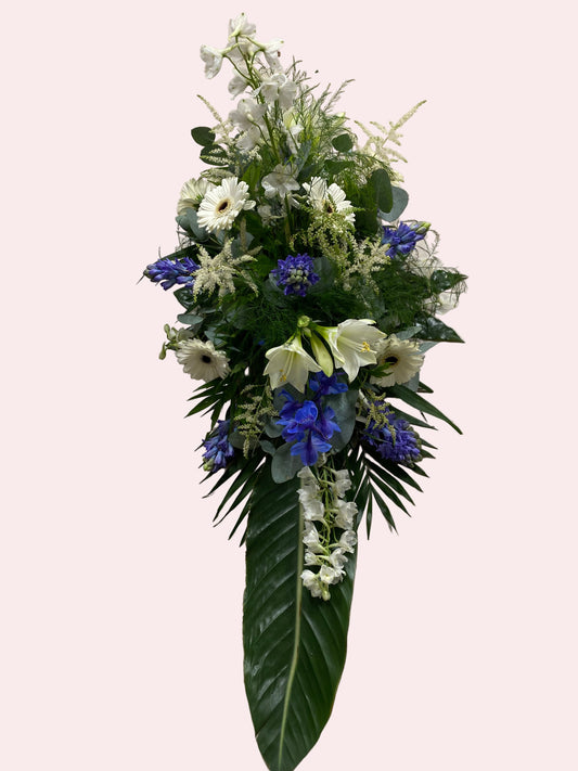 Altar Decoration – Blue & White Serenity