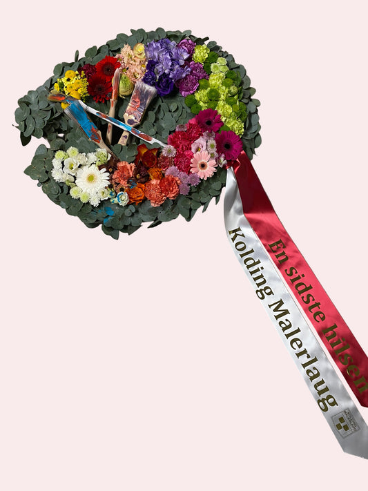 Painter’s Palette Funeral Decoration – “No125 Edition”