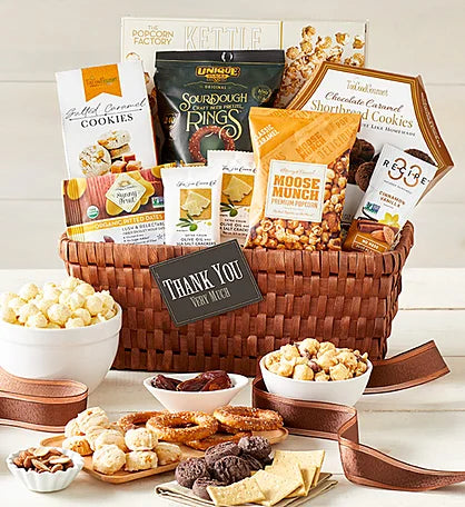 Gourmet Snack Basket – Thank You Deluxe
