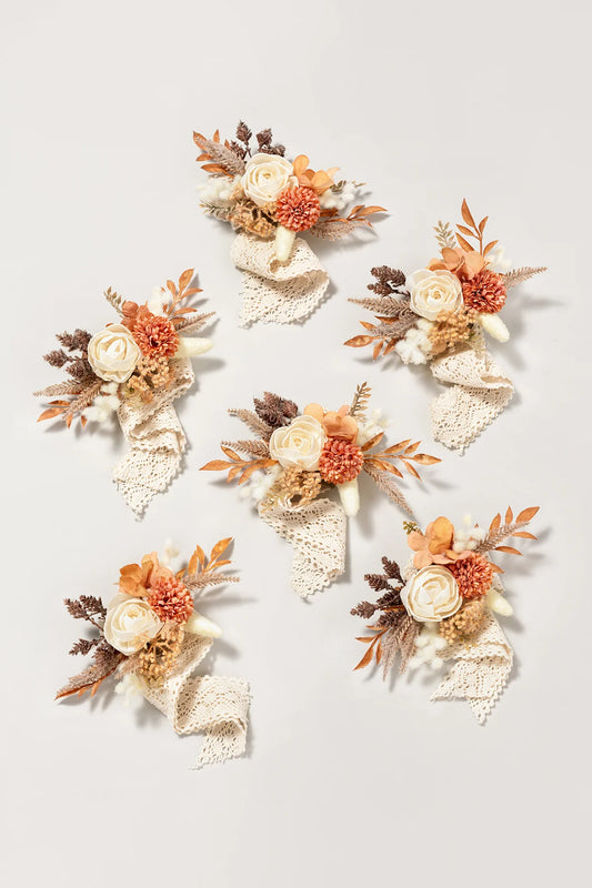 Høstfarvet blonde-armcorsage