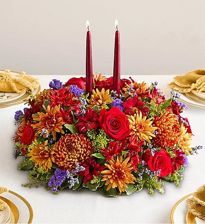 Scarlet Glow Table Centerpiece