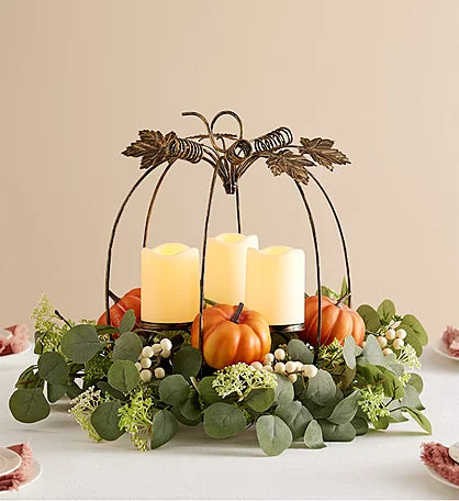 Autumn Glow Candle Centerpiece