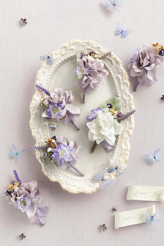 Lavender Garden Boutonniere