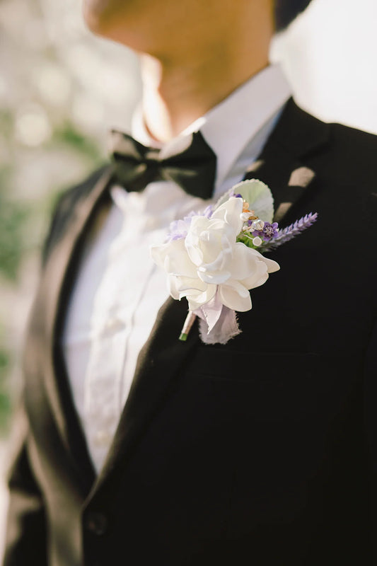 Lavender Garden Boutonniere