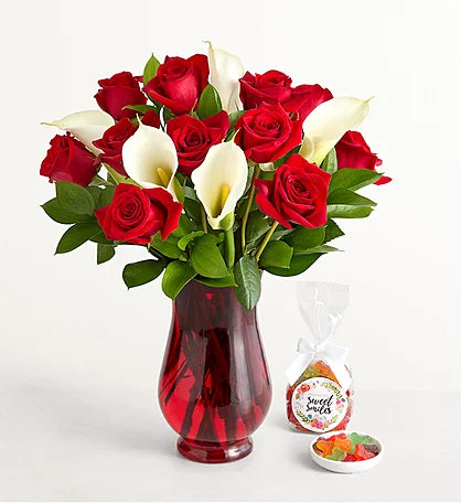 Roses & Calla Lily Romance