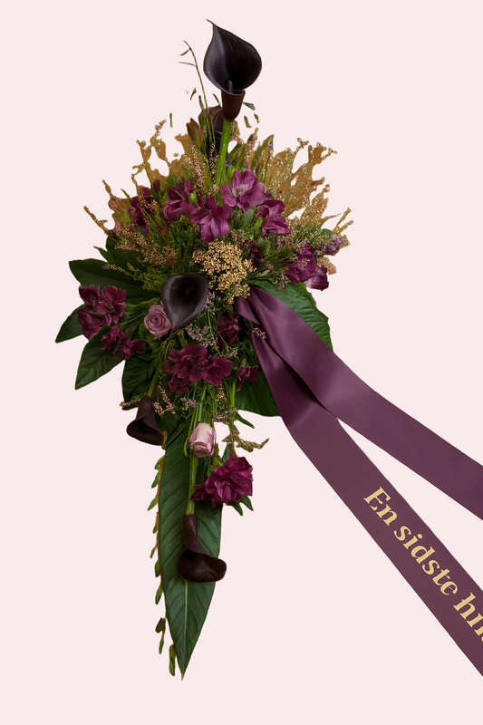 Båredekoration – Lilla Calla &amp; Deep Memory