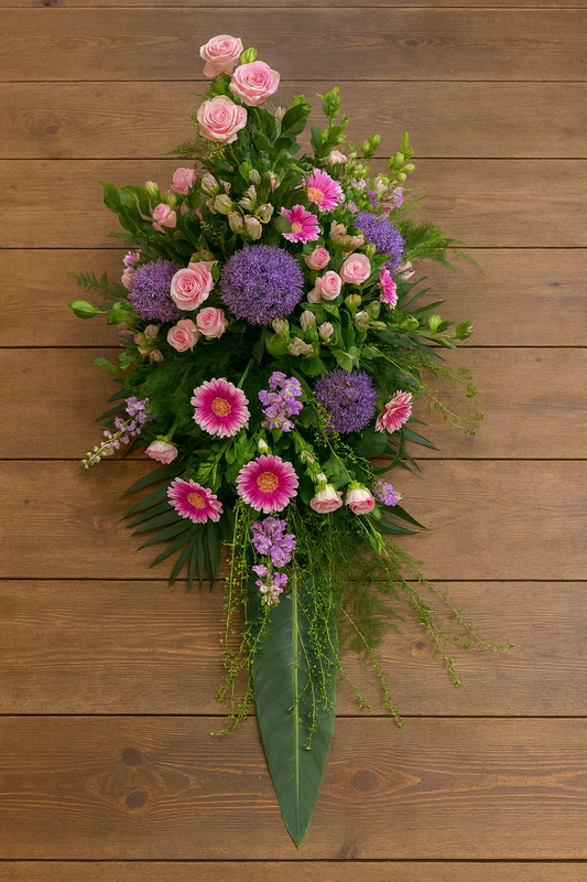 Båredekoration – Rosa Elegance &amp; Taknemlighed