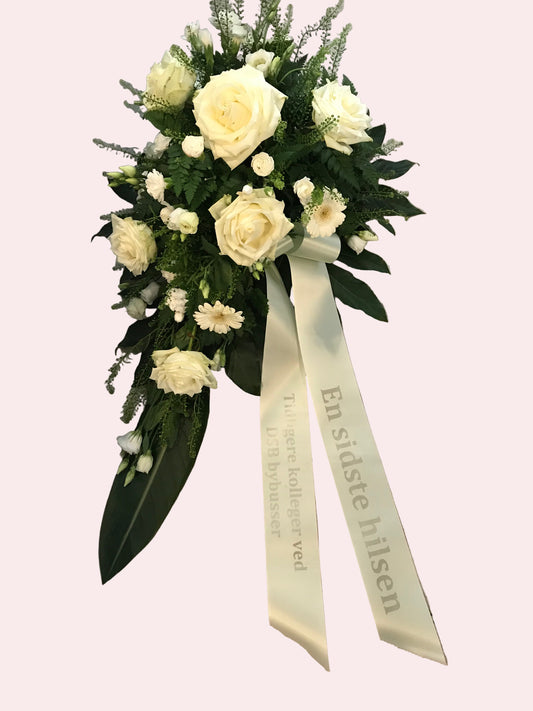 Båredekoration – Hvid Elegance 