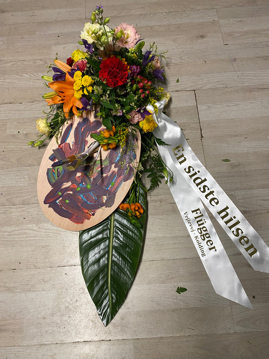 Båredekoration – Farvel fra den farverige kunstner
