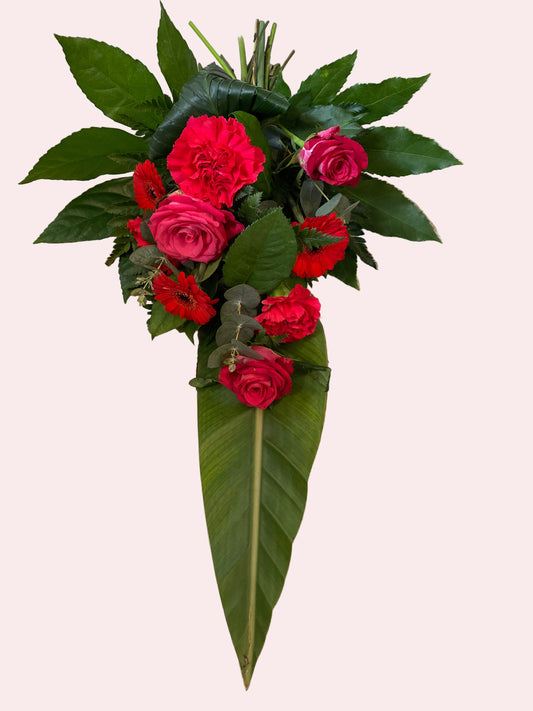 Barebuket – Red Roses & Pink Grace