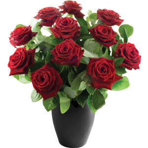 10 røde roser